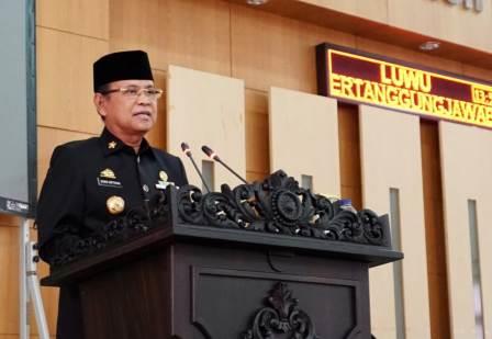 Bupati Luwu Serahkan KUA-PPAS APBD 2022 ke DPRD
